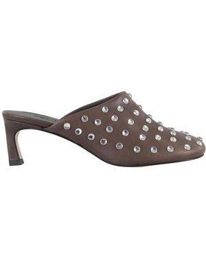 Tela Rhinestone Mule - Braun