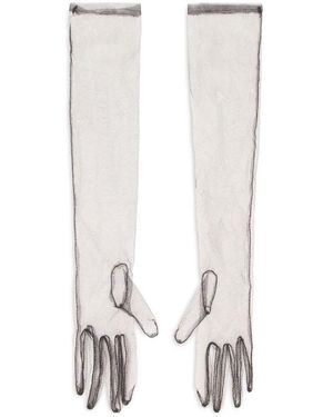 Philosophy Di Lorenzo Serafini Lange Transparente Handschuhe - Weiß