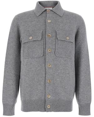 Brunello Cucinelli Cashmere Knitwear - Gris