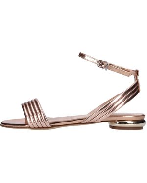 NCUB Flat Sandals - Metálico