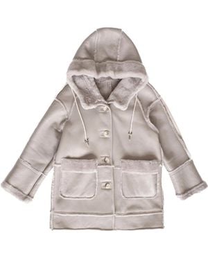 Just things we like Faux Fur & Shearling Jackets - Grey