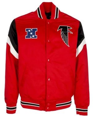 Mitchell & Ness Bomber Jackets - Red