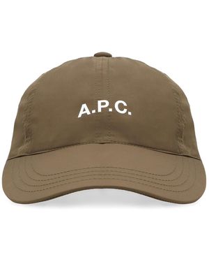 A.P.C. Baseball Cap Mit Logo - Grün