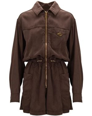 Elisabetta Franchi Playsuits - Brown