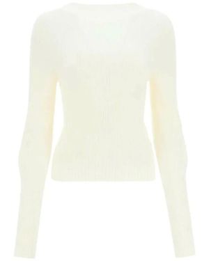 Low Classic Round-Neck Knitwear - Blanco