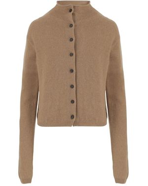 KHAITE Stretch Wol En Kasjmier Trui - Naturel