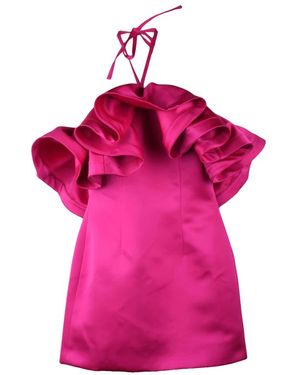 AZ FACTORY Kurzes Satinkleid - Pink