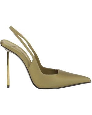 Le Silla Schoenen ,Groen ,Leer Amelia Slingback Pumps - Metallic