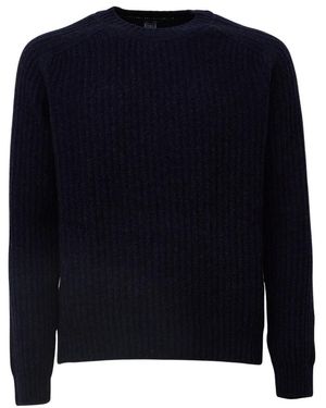 Fedeli Truien & Vesten ,Blauw ,Ronde Hals Gebreid