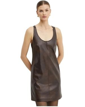 Pinko Short Dresses - Marrón