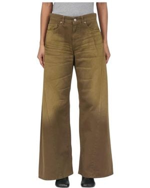 MM6 by Maison Margiela Wide Jeans - Verde