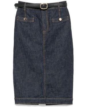 Self-Portrait Denim Skirts - Blue