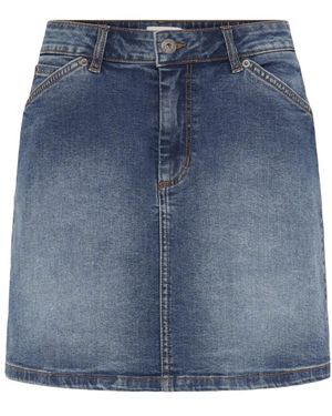 Ichi Rokken ,Blauw ,Denim Haveny Denim Rok