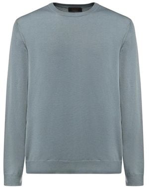 Zanone Round-Neck Knitwear - Blu