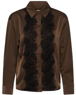 Kaffe Overhemden ,Bruin ,Blouses & Shirts