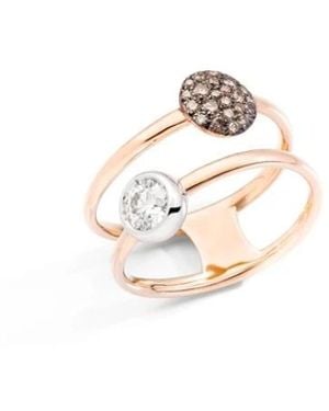 Pomellato Pac3051o6bwrdb0br - sabbia ring - Metallizzato