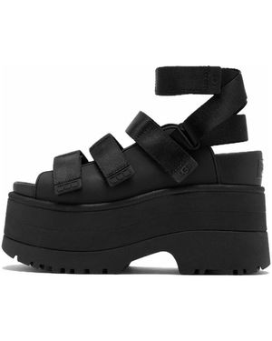 UGG Goldenrise Plateau Sandale - Schwarz
