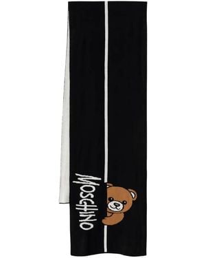 Moschino Gebreide Sjaal - Zwart