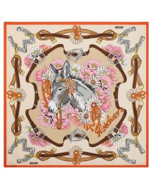 Moschino Silk Scarves - Metallic