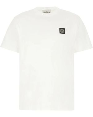 Stone Island T-Shirts - White