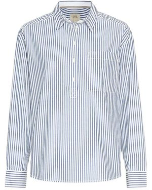 Camel Active Gestreepte Blouse - Blauw