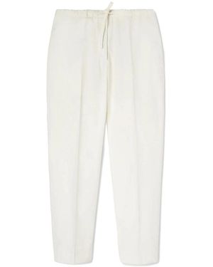 Jil Sander Straight Trousers - White