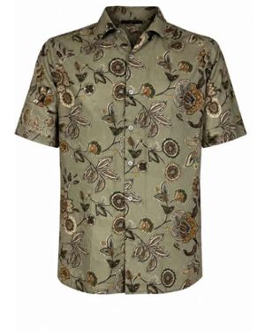 Manuel Ritz Overhemden ,Groen ,Short Sleeve Shirt
