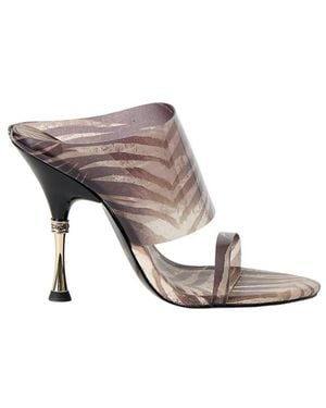 Just Cavalli Heeled Mules - Gris