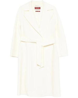 Max Mara Belted Coats - Wit