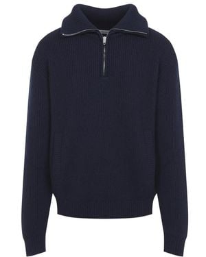 Balenciaga Round-Neck Knitwear - Azul