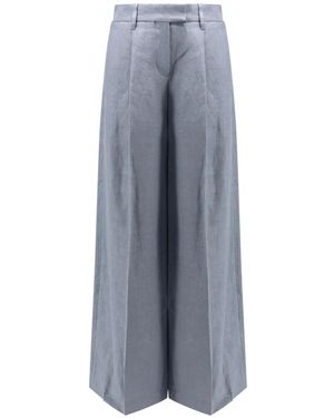 Brunello Cucinelli Wide Trousers - Grigio