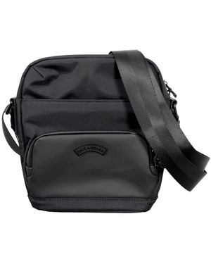 Paul & Shark Schultertasche aus gummi und stoff mit logo - Schwarz