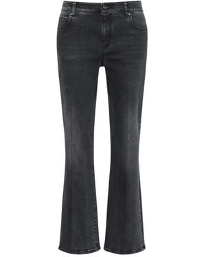 Weekend by Maxmara Jeans ,Zwart ,Katoen Wkdrapallo Cropped Jeans - Grijs