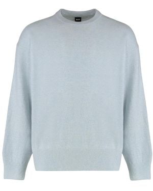 BOSS Round-Neck Knitwear - Bleu