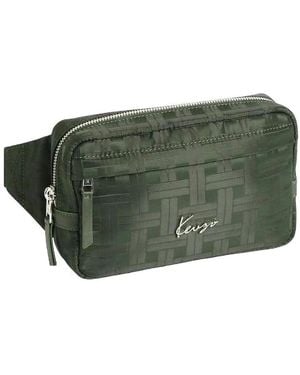 KENZO Iconic Logo Crossbody Bag - Groen