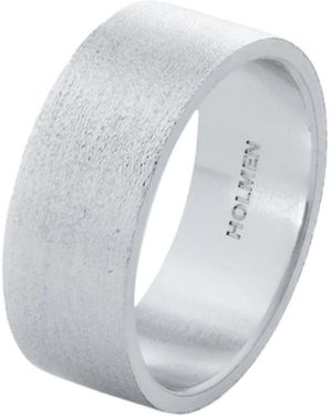 Holmen Copenhagen Accessoires ,Grijs ,City Ring Brushed