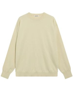 AURALEE Giza High Gauge Knit P/O - Naturel