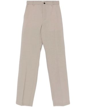 Covert Straight Trousers - Gris