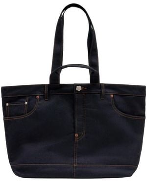 KENZO Tassen ,Blauw ,Katoen Five Pockets Tote Bag