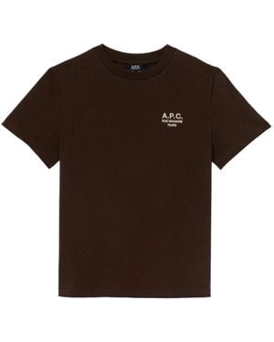 A.P.C. T-Shirts - Brown