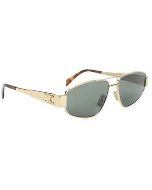 Celine Triomphe Metal 03 Sonnenbrille - Gelb