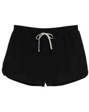 Rick Owens Schwarze beachwear mit kordelzug im bund