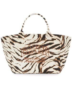 Ganni Tote Bags - Metallizzato