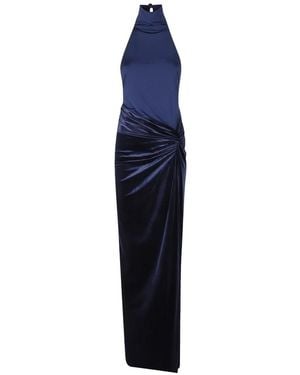 ANDAMANE Kleedjes ,Blauw ,Polyester Jessie Maxi Jurk