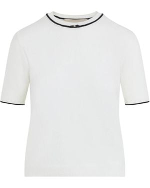 Valentino Round-Neck Knitwear - White