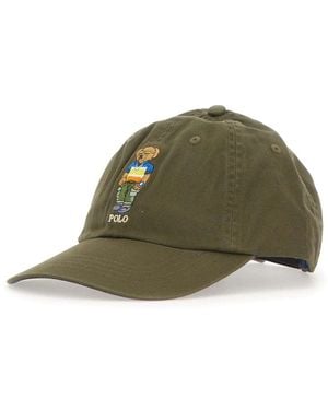 Polo Ralph Lauren Groene Baseballpet Met Beerlogo