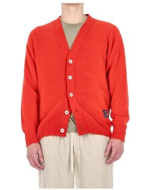 Howlin' Shaggy Bear Cardigan - Rot