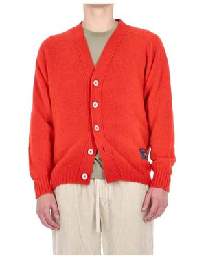 Howlin' Shaggy Bear Cardigan - Rot