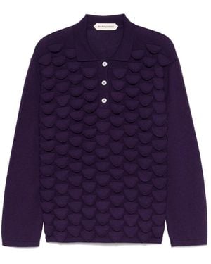 NAMACHEKO V-Neck Knitwear - Blue