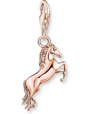 Thomas Sabo Damen Charm Anhänger Pferd Roségold 1900-415-40 - Mettallic